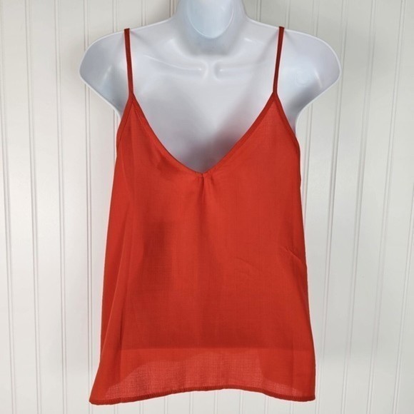 Paper Crane Tank Top‎ Women's Size Medium Red Summer Casual - Picture 2 of 12